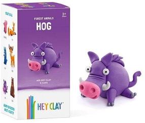 Komplekts māla figūriņu izgatavošanai Hey Clay Boar, violeta krās.