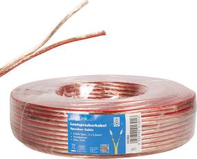 Laidas Logilink CA1084 Audio, Audio, 25 m, raudona sp./skaidri sp./vario sp.