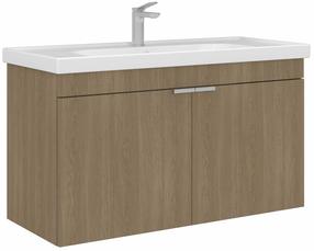 Шкафчик для ванной с раковиной Kalune Design Desna, дуб сонома цв., 45 см x 100 см x 58 см