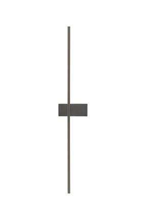 Šviestuvas sieninis Domoletti Kuri 2024106GY-80, LED, 4000 °K, 0 x 12 W, juoda sp. / nerūdijančiojo plieno sp.