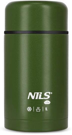 Термос для еды Nils Camp NC3802, 1 л, зеленый цв.