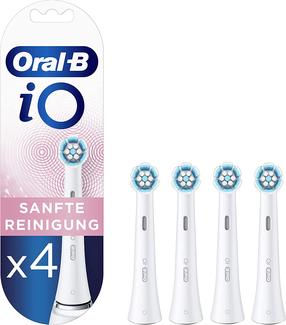 Elektrinio dantų šepetėlio galvutė Braun Oral-B iO Gentle Care, balta sp., 4 vnt.