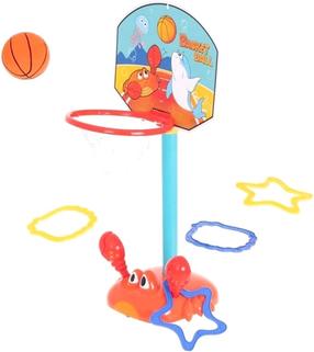 Krepšinio stovas su lenta ir lanku Maksik, mėlyna/oranžinė