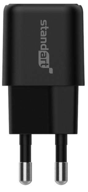 Telefona lādētājs Standart GT-MJ65, USB Type C/USB, melna krās., 30 W