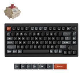 Juhtmevaba mänguklaviatuur Keychron V1 Ultra Wireless, Silk POM Red V1U-D1, Inglise (US), must v.