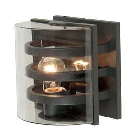 Āra sienas lampa Elstead Lighting Frida 1, 60W, E27, IP54, melna krās., 21 cm x 21 cm