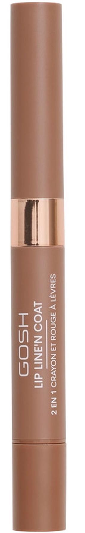 Lūpų pieštukas Gosh Line'n Coat 2 in 1, 2.9 g, soft nougat, 4