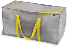 Rūbų maišas Jotta Livin 180L, 90 cm x 45 cm, plastikas, geltona sp./pilka sp.