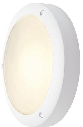 Sieninis lauko šviestuvas SLV Bulan, 60W, E14, IP44, balta sp., 27 cm x 7 cm