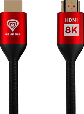 Vads Genesis Genesis NKA-1993 HDMI Vīrietis, HDMI Vīrietis, 3 m, melna krās./sarkana krās.