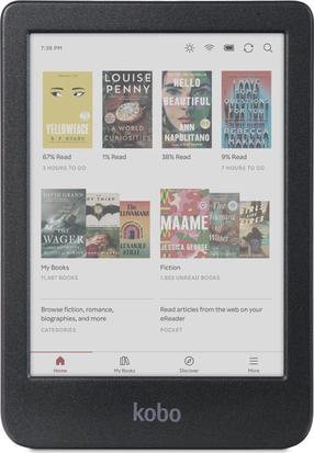 E-grāmatu lasītājs Rakuten Kobo Clara Colour, 16 GB, melna krās., 6"