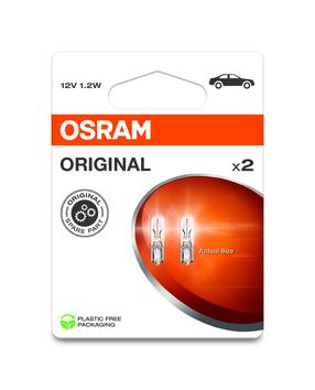 Automobilio lemputė Osram 2721-2BL, kaitrinė, skaidri sp., 12 V