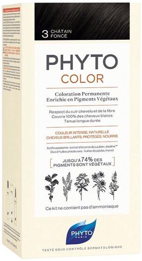 Juuksevärv Phyto Phytocolor, tumepruun v., 3, 112 ml