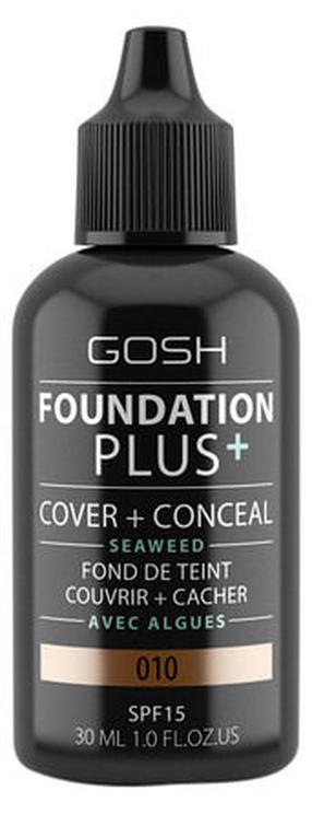 Skystas makiažo pagrindas Gosh Plus+, 10 tan, 30 ml