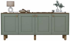 Konsolinis staliukas Kalune Design Bohemian, žalia sp., 40 cm x 180 cm x 75 cm