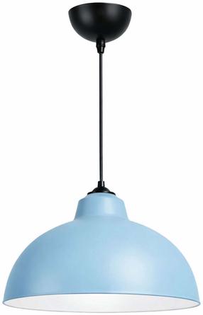 Lampa griesti Opviq 242640 780SGN4841, E27, 1 x 40 W, zila krās. / melna krās., 35 x 35 cm
