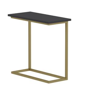 Galdiņš Kalune Design Narin, antracīta krās./zelta krās., 64 cm x 30 cm x 62 cm
