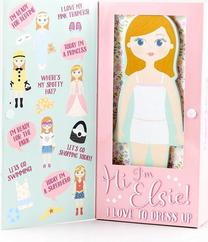 Magnetinis žaidimas Dress Up Doll Elsie, įvairių spalvų