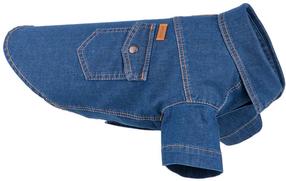 Футболка для собаки Amiplay Denim Miniature Schnauzer, синий цв., 40 cm