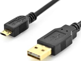 Vads Assmann AK-300110-018-S Micro USB female, USB 2.0 A male, 1.8 m, melna krās.