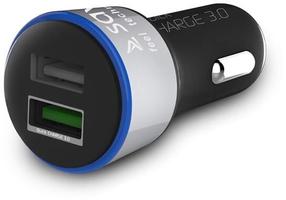 Auto laadija Savio, 2 x USB, must v.