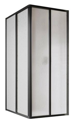 Душевая кабина Ravak SuperNOVA SRV2+SRV2 14V403O211S, квадратная, без поддона, 80 см x 80 см x 195 см, черный цв./закаленный