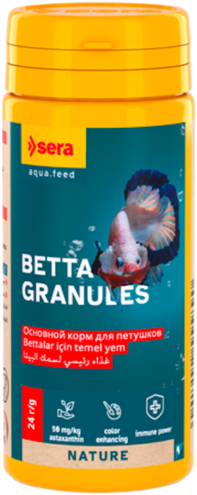 Zivju barība Sera Betta Granules, 0.024 kg