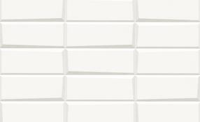 Dekoratīvā flīze, keramikas Cersanit Mixform White Structure, 60 cm x 29.7 cm, balta krās.