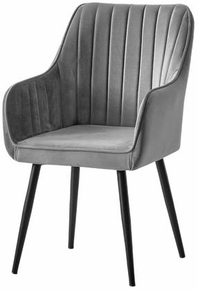 Valgomojo kėdė Kalune Design Nova 107BCK1177, matinė, juoda sp./pilka sp., 44 cm x 46 cm x 89 cm