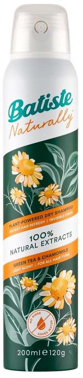 Сухой шампунь Batiste Naturally Green Tea & Chamomile, 200 мл