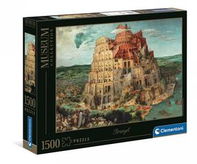 Dėlionė Clementoni Museum Bruegel The Tower Of Babel 31691, 59.2 cm x 84.3 cm, 1500 vnt., įvairių spalvų