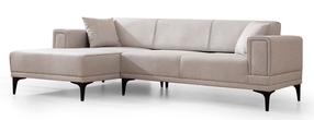 Kampinė sofa - lova Atelier Del Sofa Horizon, kreminė sp., kairinė, 250 x 140 cm x 77 cm