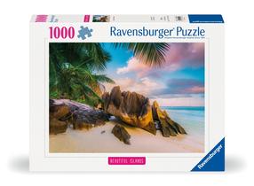 Dėlionė Ravensburger Beautiful Islands Seychel, 50 cm x 70 cm, 1000 vnt., įvairių spalvų