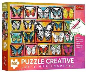 Puzle Trefl Creative: Butterfly Collection, 48 cm x 34 cm, 500 gab.