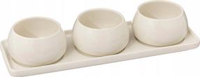 Serviravimo rinkinys Secret de Gourmet Nora, 9.5 cm x 5 cm x 5 cm, balta sp., keramika