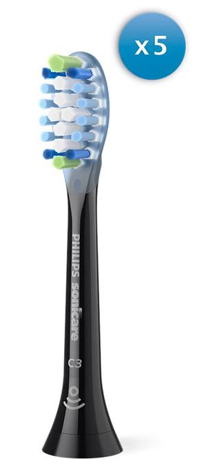 Elektrinio dantų šepetėlio galvutė Philips HX9045/88, juoda sp., 5 vnt.