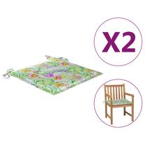 Kėdžių pagalvėlė VLX Garden Chair Cushions 314065, įvairių spalvų, 50 cm x 50 cm, 2 vnt.