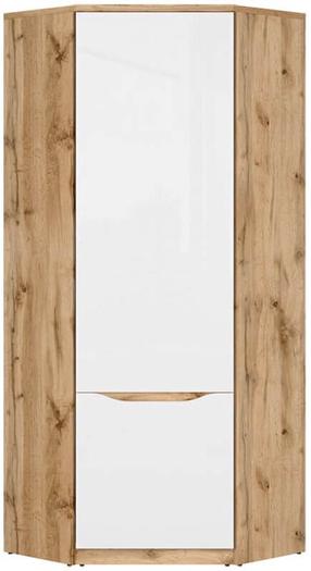 Шкаф Nuis S396-SZFN1D-DWO/BIP, дубовый цв./белый цв., 78.5 см x 78 см x 197.5 см