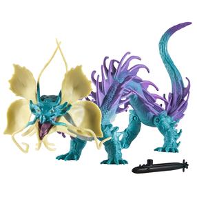 Фигурка-игрушка Playmates Toys Godzilla x Kong Tiamat 35214, 15 см, зеленый цв./фиолетовый цв.