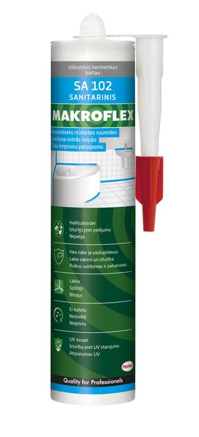 Силикон Makroflex SA 102 Sanitary Silicone Premium, 300 мл, белый цв.