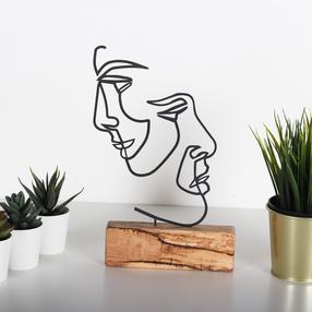 Декоративный сувенир Mioli Decor Decorative Object, коричневый цв./черный цв., 3.5 см x 17 см x 38 см
