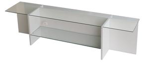 TV staliukas Kalune Design Escape, balta sp., 35 cm x 158 cm x 40 cm