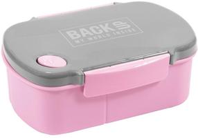 Konteiner toidu jaoks Derform BackUp 7 B 36 DERF FOL, 0.4 l, 19 cm x 13 cm, roosa v./hall v.