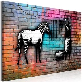 Reprodukcija Artgeist Washing Zebra - Colourful Brick, i-c-0152-b-a, 30 cm x 20 cm