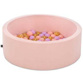 Бассейн с шариками Kalune Design Bubble Pops, ⌀ 7 см, золотой цв./розовый цв.