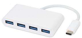 Adapteris MicroConnect USB-C - 4 x USB USB3.1CUSB3 USB-C male, 4 x USB female, balta sp.