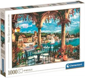 Dėlionė Clementoni Balcony View Of Lake Como 39880, 50 cm x 70 cm, 1000 vnt., įvairių spalvų