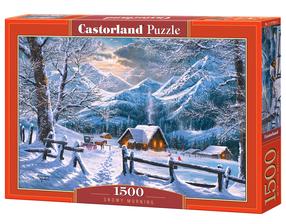 Pusle Castorland Snowy Morning 1500 el. C-151905-2, 47 cm x 68 cm, 1500 tk, mitmevärviline