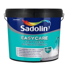 Sienu krāsa Sadolin Easycare Kitchen & Bathroom, balts krās., 7.5 l