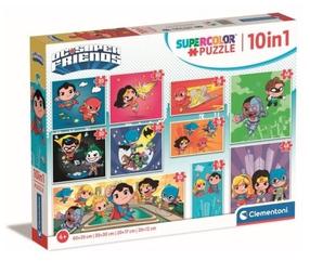 Пазл 10 в 1 Clementoni DC Super Friends 20272, 60 см x 20 см, 330 шт., многоцветный